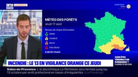 Feux de forêt: les Bouches-du-Rhône placées en vigilance orange ce jeudi