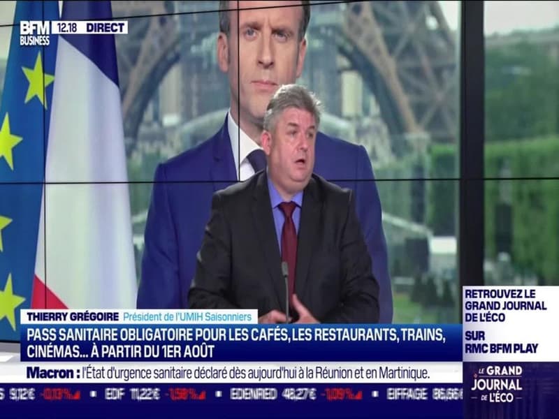 Thierry Grégoire (UMIH Saisonniers) : Elargissement du pass sanitaire, nouveau coup dur ? - 13/07
