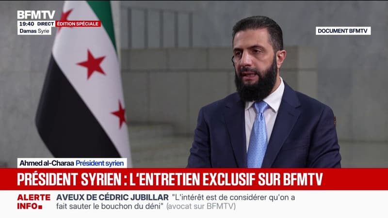 "La France a soutenu le mouvement de la révolution syrienne", déclare Ahmed al-Charaa, président syrien