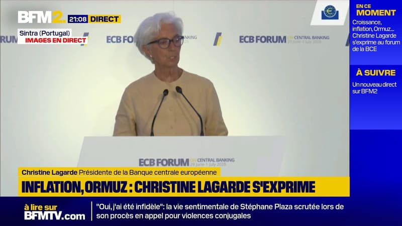 "L'économie n'a pas déraillé" déclare Christine Lagarde, présidente de la Banque centrale européenne