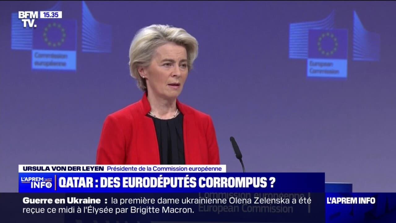 Pour Ursula von der Leyen, les soupçons de corruption contre la vice