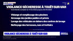 Vigilance sécheresse dans les Alpes-Maritimes: premières restrictions imposées à Touët-sur-Var