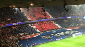 Tifo tribune Auteuil