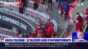 OGC Nice-Cologne: 32 blessés lors d'affrontements
