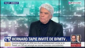 Pour Bernard Tapie, "ça va être difficile de donner des leçons" si le RN arrive en tête aux européennes