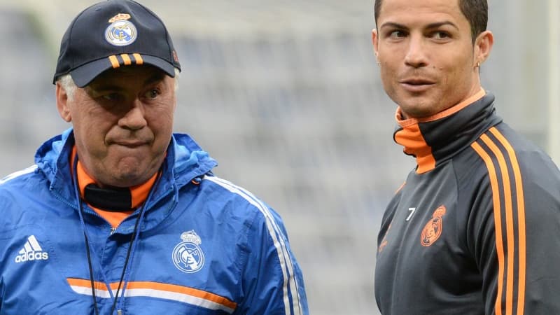 Carlo Ancelotti et Cristiano Ronaldo