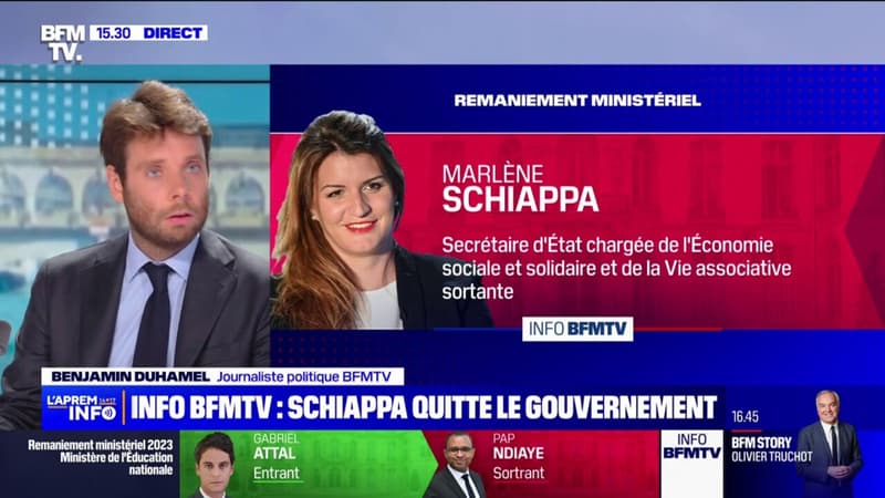 Remaniement: Marlène Schiappa quitte le gouvernement (info BFMTV)