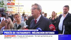 Jean-Luc Mélenchon sur le procès d'un groupuscule d'ultradroite: "Il est temps de prendre tout ça au sérieux (...) combien y a-t-il eu d'attentats contre des mosquées dont on parle si peut ?"