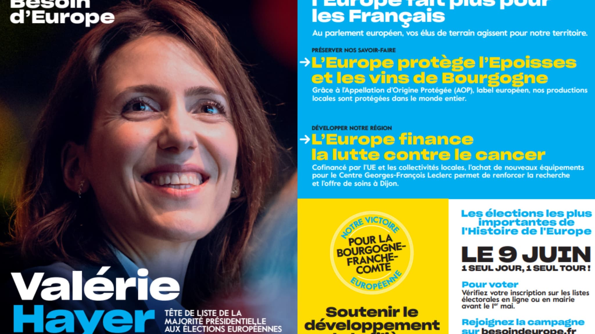 Tract Renaissance aux Européennes pour la Côte-d'Or. Tract Renaissance aux Européennes pour la Côte-d'Or.