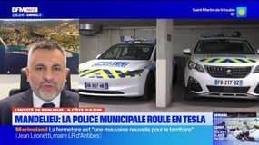 Mandelieu-la-Napoule: le maire justifie le choix de Tesla comme voitures pour la police municipale