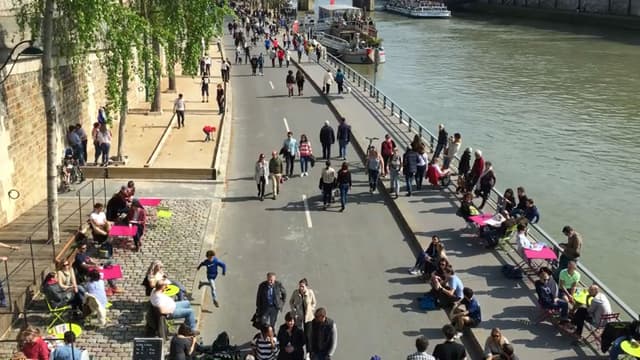 La pollution a diminué sur les quais piétonnisés.