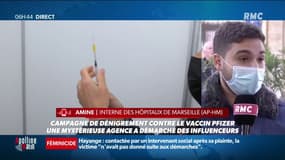 Une mystérieuse agence demande à des influenceurs français de dénigrer le vaccin Pfizer Amine @ecsdmed , interne à Marseille, raconte sur RMC