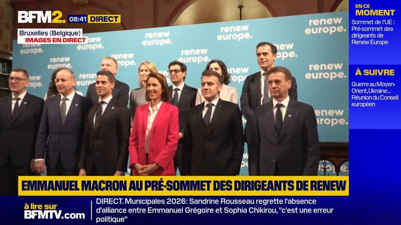 Emmanuel Macron présent au pré-sommet du parti Renew Europe