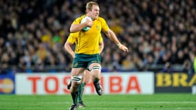 Rocky Elsom, encore joueur de rugby avec l'Australie, en 2011