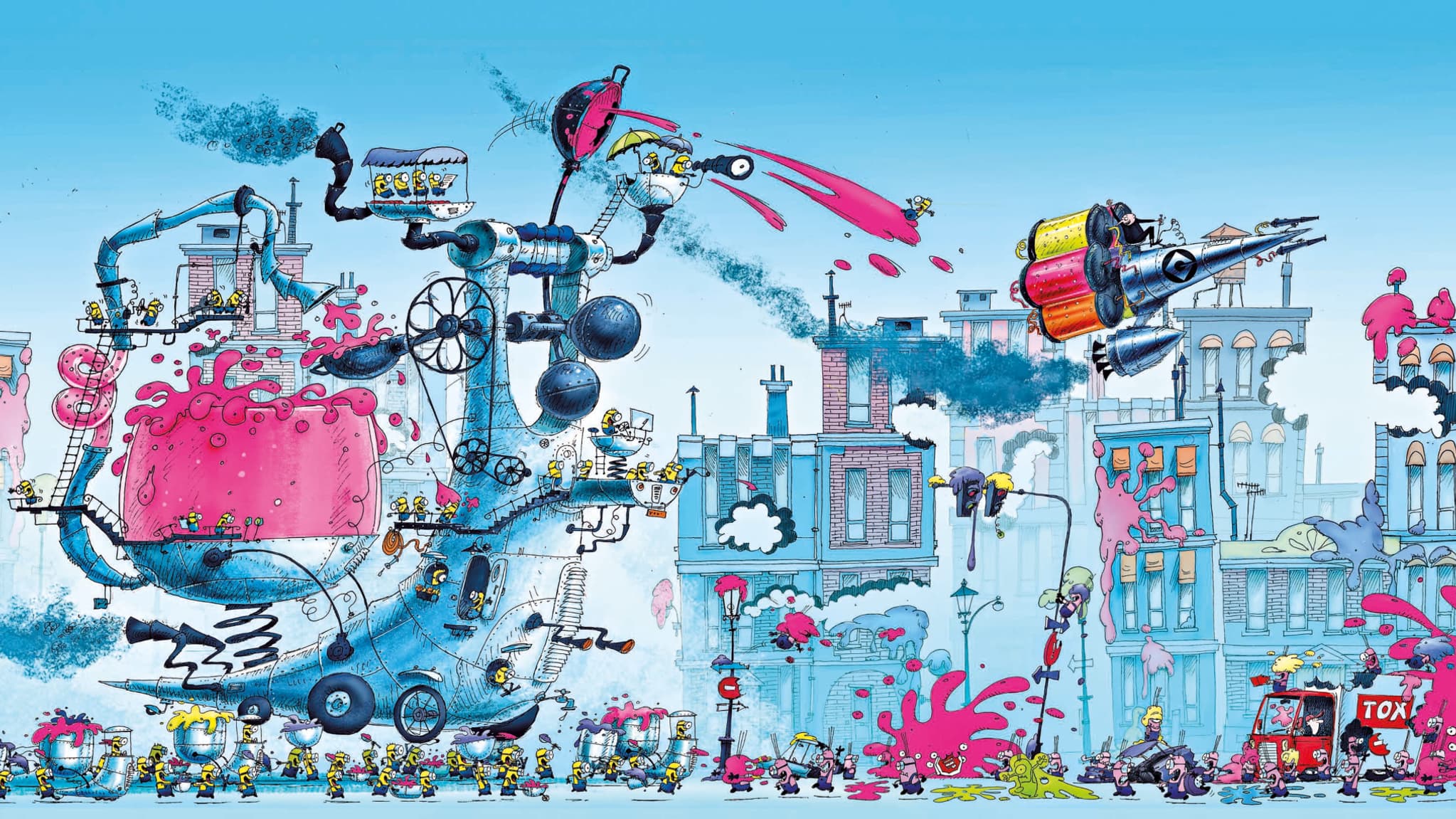 L'univers des Minions dessiné par Eric Guillon, directeur artistique du studio d'animation Illumination L'univers des Minions dessiné par Eric Guillon, directeur artistique du studio d'animation Illumination