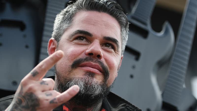 Photo de Ben Barbaud, le directeur du festival Hellfest, prise le 17 juin 2016 à Clisson.