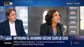 Myriam El Khomri est prise en défaut sur les règles du CDD dans Bourdin direct