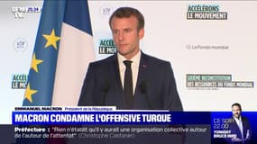 Emmanuel Macron "condamne avec la plus grande fermeté" l'offensive turque en Syrie