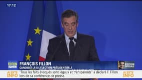 Conférence de presse: "Je suis le candidat pour gagner", affirme François Fillon