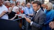Emmanuel Macron à Semur-en-Auxois le 15 septembre 2023 