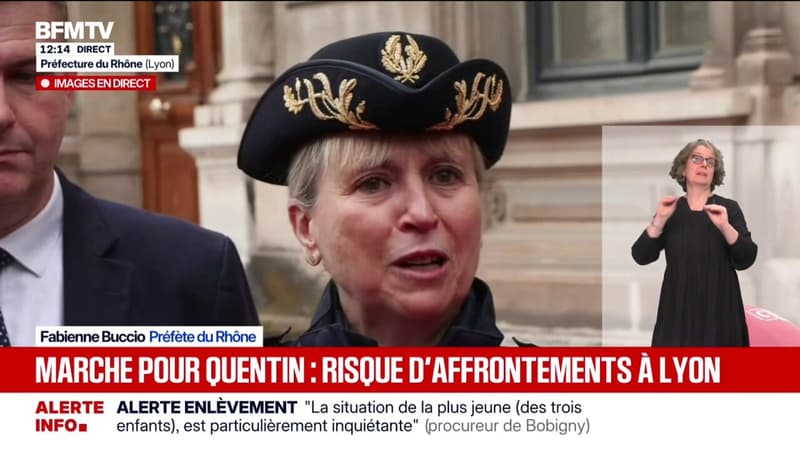 Mort de Quentin Deranque: "Toutes les conditions de sécurité ont été prises pour que cette marche reste une marche", assure la préfète du Rhône