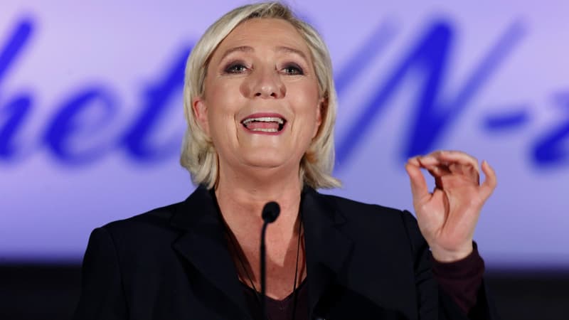 Marine Le Pen à Bruxelles le 8 décembre 2018.