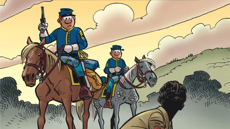 Couverture du tome 61 des Tuniques Bleues Couverture du tome 61 des Tuniques Bleues