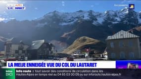 Hautes-Alpes: la Meije enneigée vue du Col du Lautaret