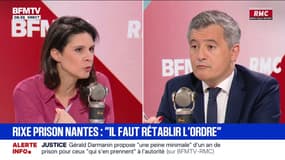 Rixe à la prison de Nantes: Gérald Darmanin déclare que les images de violences ne le "surprennent pas vraiment"
