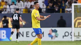 Cristiano Ronaldo lors de la victoire d'Al-Nassr face au club tadjik d’Istiqlol Douchanbé (3-1) en Ligue des champions asiatique, le 1er octobre 2023