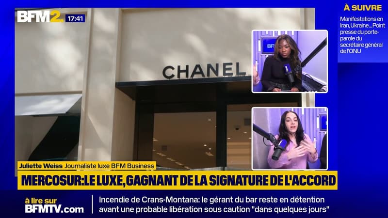 Accord UE-Mercosur: "On ne peut pas parler de concurrence, le luxe reste profondément européen", explique Juliette Weiss, journaliste luxe BFM Business