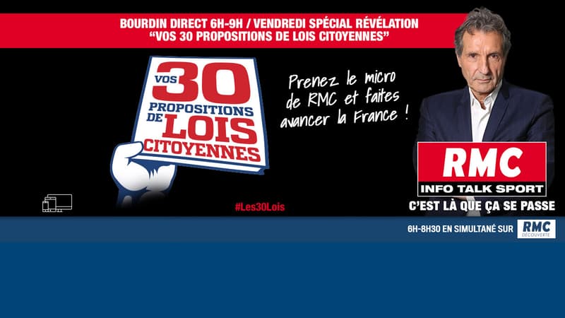 "Vos 30 propositions de lois citoyennes, la révélation": émission spéciale sur RMC