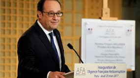 François Hollande inaugure l'Agence Française Anticorruption à Bercy, le 23 mars 2017
