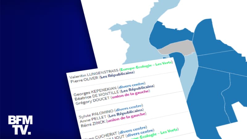 Infographie sur le second tour des élections municipales à Lyon.