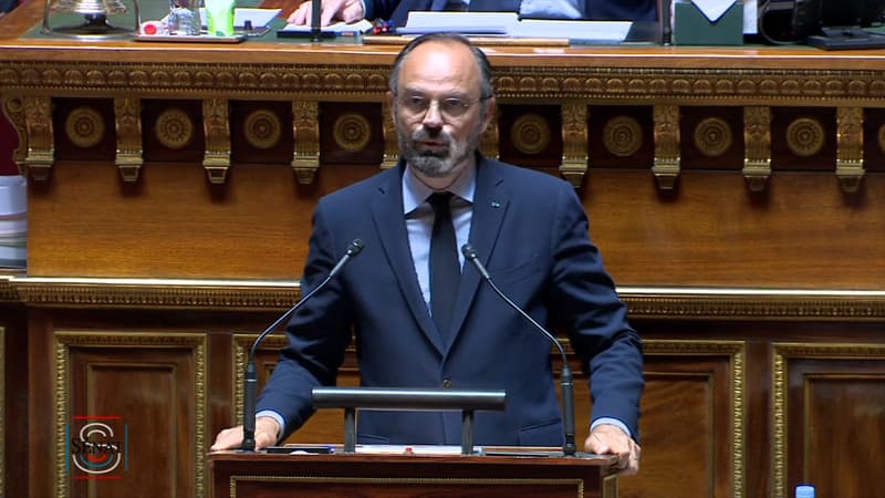 Edouard Philippe devant le Sénat.