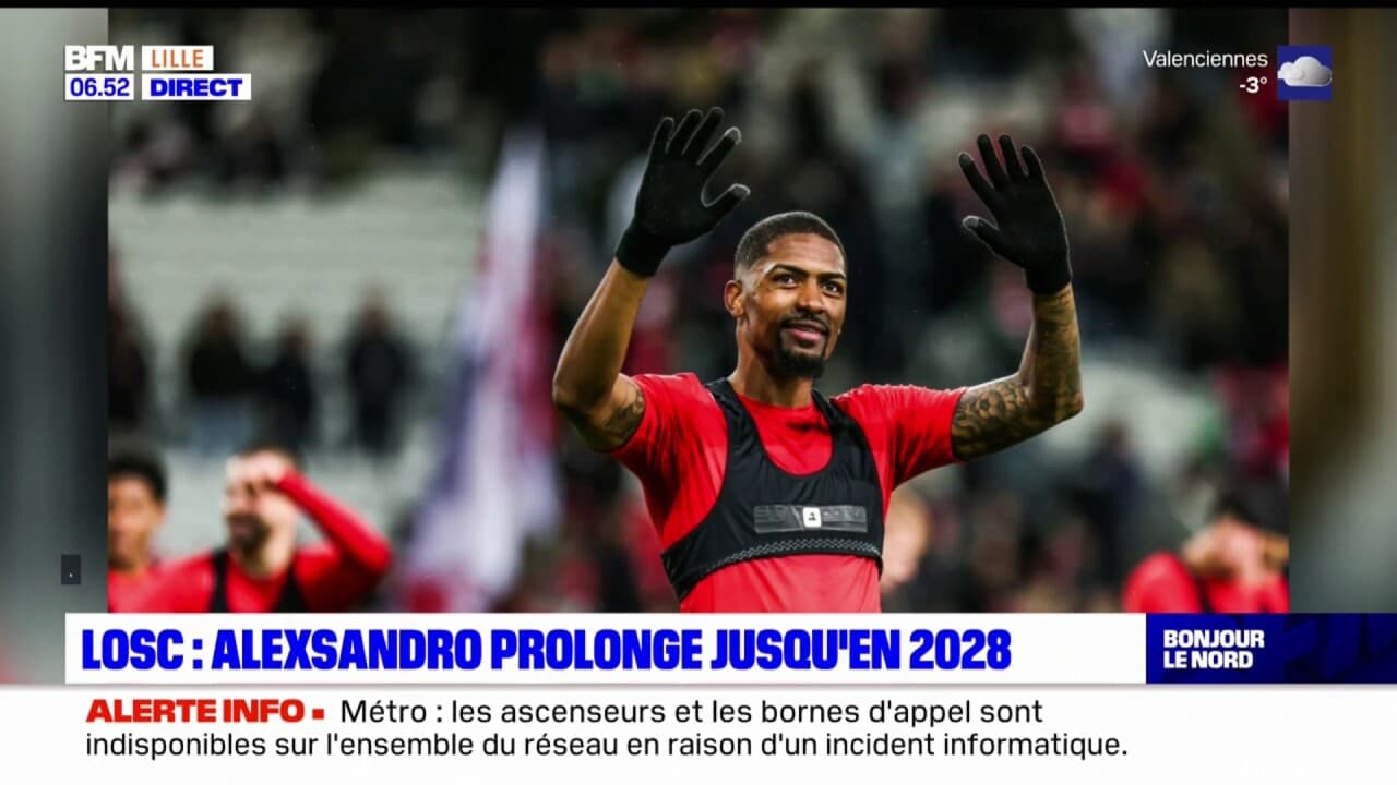 LOSC Alexsandro, défenseur central brésilien, prolonge jusqu