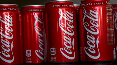 Des canettes de Coca Cola aux Etats-Unis.