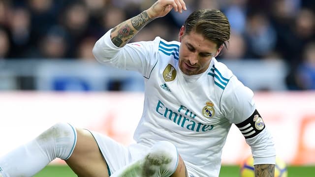 Le joueur du Real Madrid Sergio Ramos s'est blessé à l'entraînement et serait indisponible quelques semaines. 