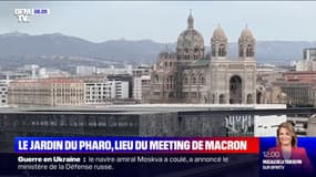 Emmanuel Macron en meeting ce samedi à Marseille, où il n'est pas arrivé en tête au premier tour