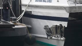 Un ferry a percuté le quai d'un embarcadère du sud de Manhattan, mercredi, faisant 57 blessés dont deux graves, qui présentent des blessures à la tête, et neuf autres jugés dans un état préoccupant, selon les autorités de la ville de New York. /Photo pris