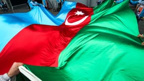 Drapeau de l'Azerbaïdjan.