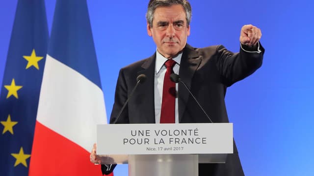 François Fillon à Nice, lundi