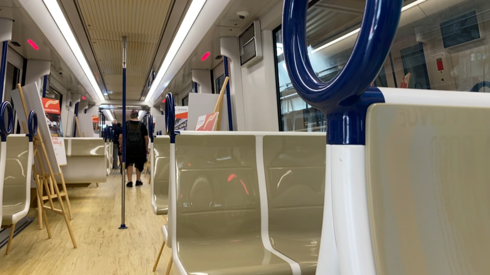 Le nouveau métro marseillais visité lors des Journées du patrimoine 2024. 
