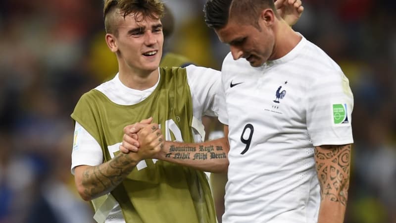 Antoine Griezmann et Olivier Giroud
