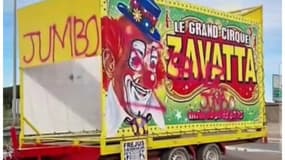 Le cirque Zavatta a été tagué cette nuit, à Fréjus.