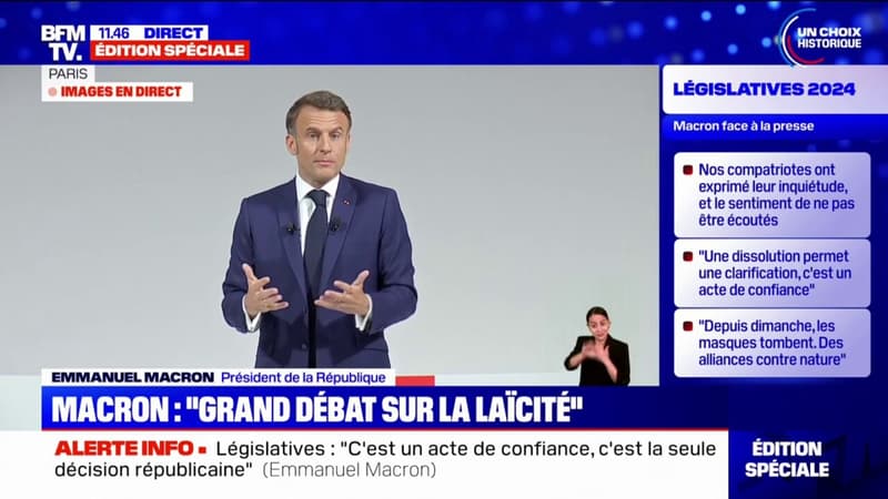 Emmanuel Macron confirme vouloir 