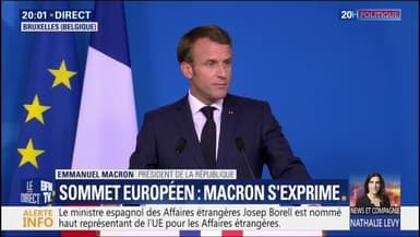 Emmanuel Macron: "Jamais le Conseil européen n'avait désigné aussi rapidement l'équipe intégrale"