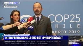 Intempéries dans le Sud-Est: Philippe réagit - 02/12