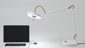 Cette lampe Lifi développée par Oledcomm sert de point d'accès à internet.