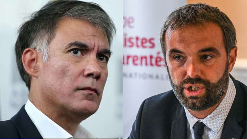 Olivier Faure, Premier secrétaire du PS, et Michael Delafosse, maire de Montpellier